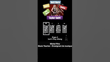 Taylor Swift Anti Hero Guitar Play Along Let