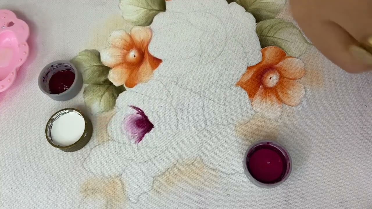 COMO PINTAR ARRANJO DE ROSAS- CAFÉ COM ARTE #63