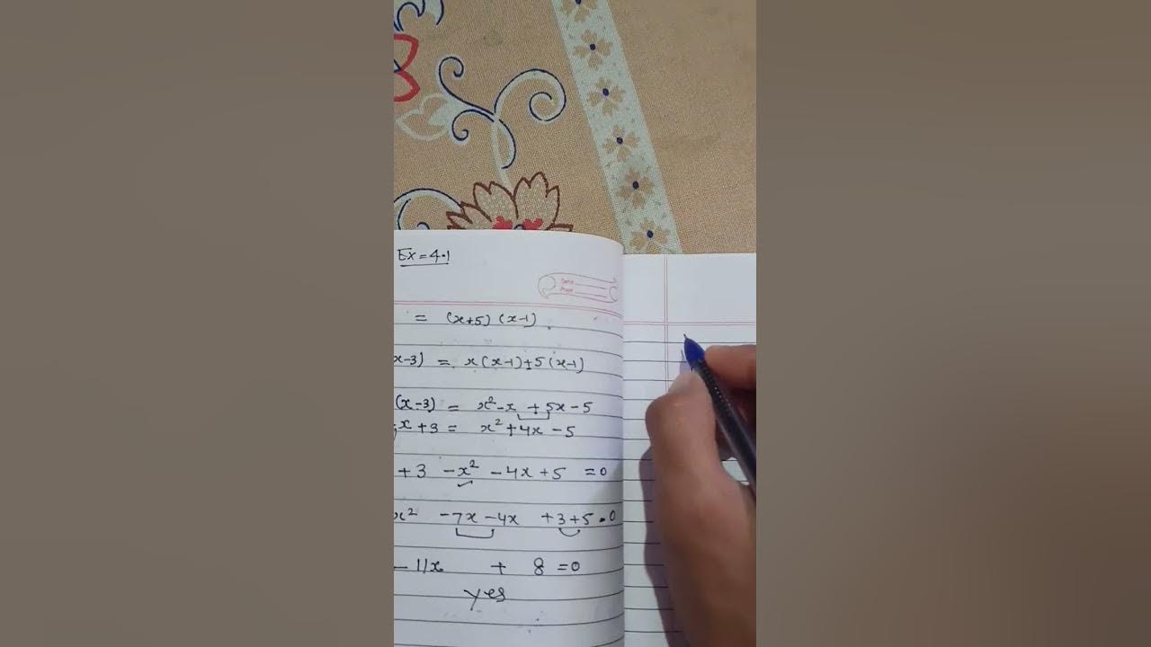 Class 10 exercise 4 1 question 1 5th to 8th part youtube