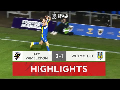 AFC Wimbledon Weymouth Goals And Highlights