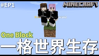 【Minecraft】這個世界只有一格 EP1 開始在天空島的原味生存[NyoNyo妞妞日常實況]