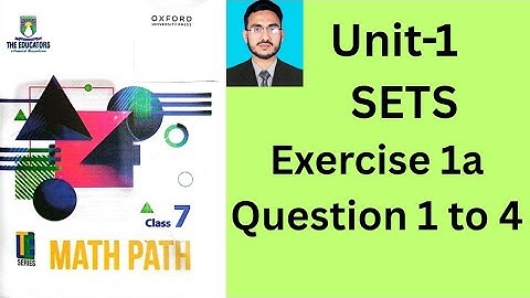 Class 7 math path exercise 1a Question 1 to 4 |TE series|The educators school math|Oxford University