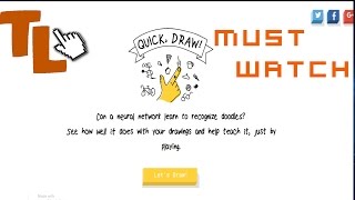 Google New Game QUICK DRAW....