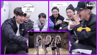 BTS REACTION BLACKPINK - 