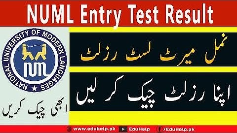 NUML Merit List 2024 Undergraduate Announced | Closing merit list of NUML