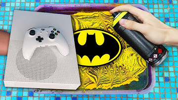 HYDRO Dipping XBOX ONE S !! 🎨 (BATMAN Custom)