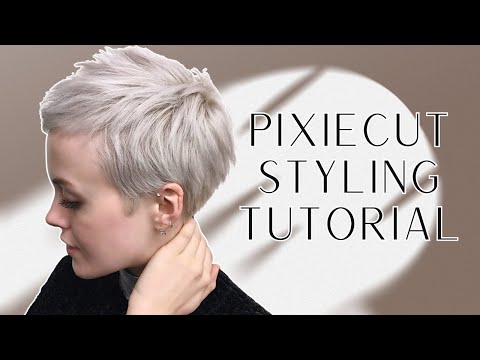 Messy Pixie Cut Hairstyle Tutorial - YouTube