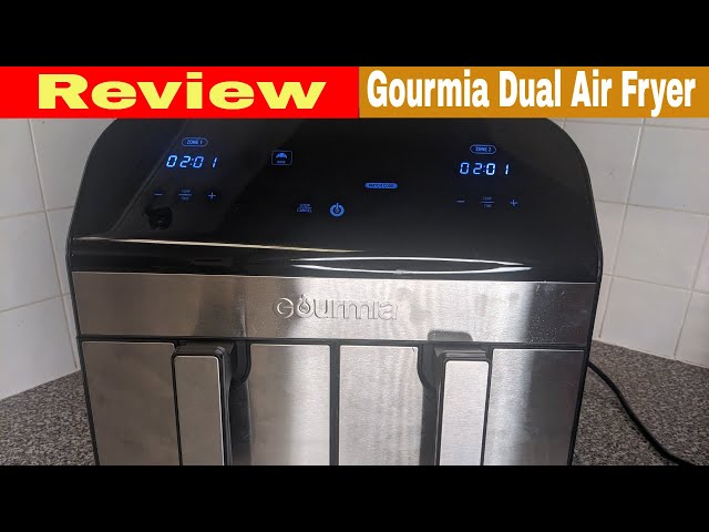 Gourmia 9 Qt 7-in-1 Dual Basket Digital Air Fryer with Smart Finish and  Guided