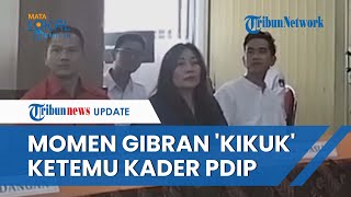 Sambangi KPU, Momen Gibran &#39;Canggung&#39; Ketemu Kader PDIP, Padahal Sempat Ajak Megawati Nyusun Menteri