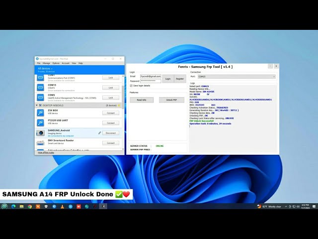 Fenris Samsung FRP Tool #frpunlock #gsmgsx #samsung #oneclick