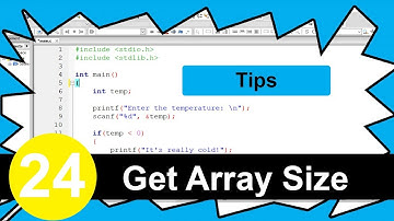 C Tutorial #24 - Get Length of Array