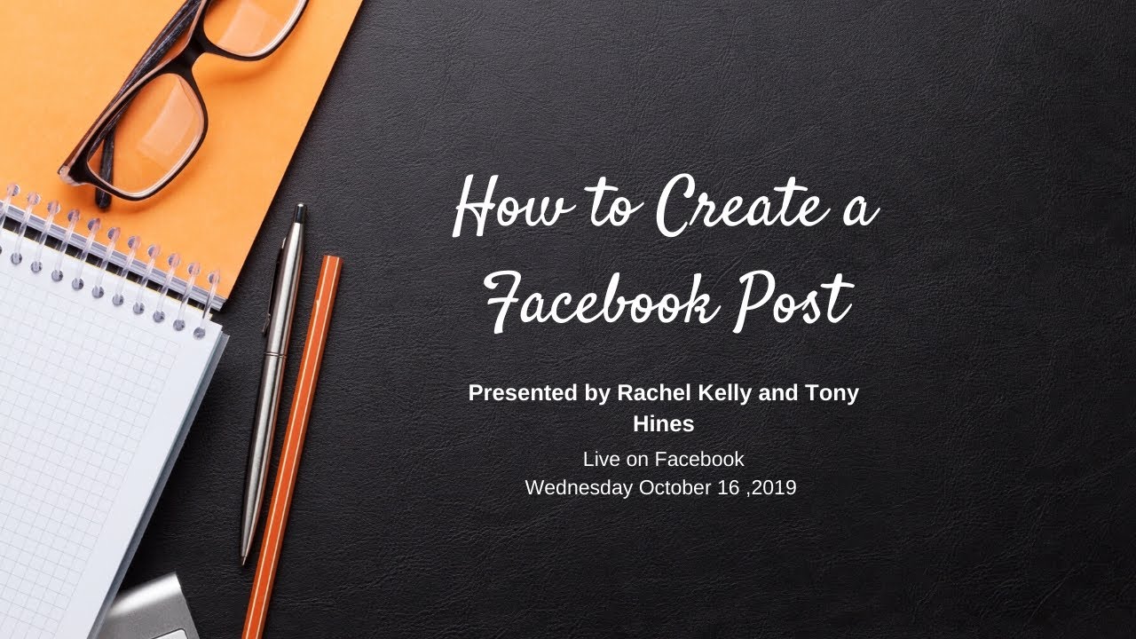 How to Create a Facebook Post - YouTube