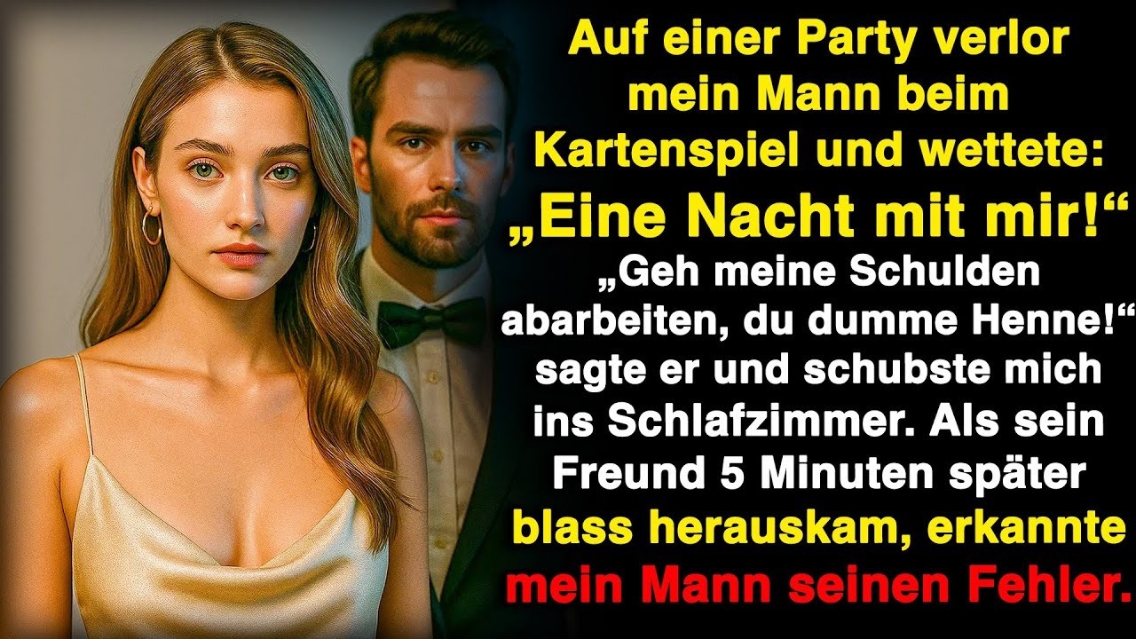 Auf einer betrunkenen Party verlor mein Mann gegen seinen Freund und wettete: „Eine Nacht mit mir!“