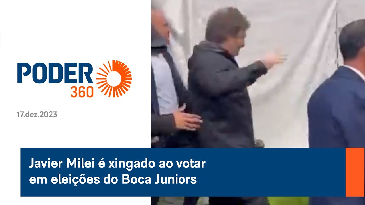 Javier Milei é xingado ao votar em eleições do Boca Juniors