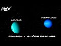 10 Años de Simulación Urano Colisionando con Neptuno en 10 Minutos | Universo Experimental