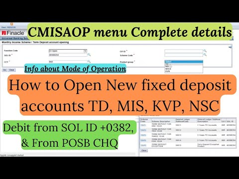 New Account Opening | TD, MIS, NSC, KVP all accounts opening