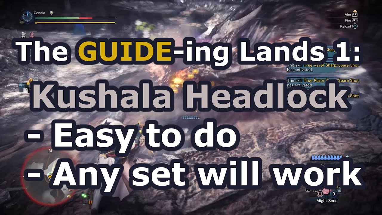MHW GUIDing Lands - 1: Kushala Headlock (easy farm guide) (Iceborne