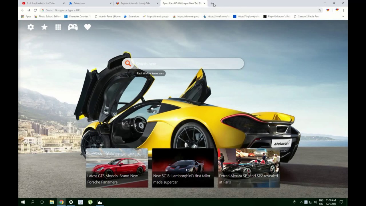 Cars Hd Wallpaper New Tab Themes Best Cars Wallpapers - roblox wallpapers new tab chrome extension youtube