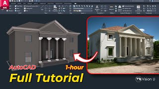 Palladian Style // AutoCAD Architecture 2025 // Complete Tutorial