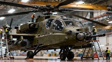Inside the Secret Apache AH-64 Factory: Building the $35 Million Attack War Machine (Full Process)