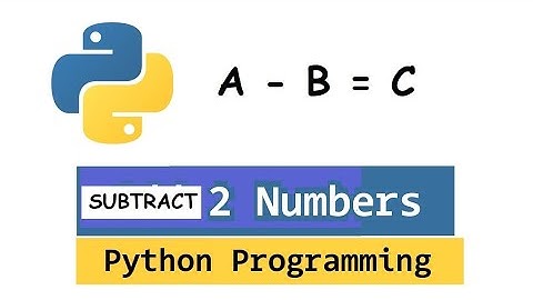 #1Pyhton program to subtraction of two numbers /Sub  of 2 num/