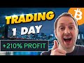 I Day Traded Bitcoin for 1 Day (+210% PROFIT)