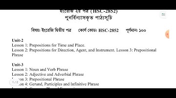 উন্মুক্ত এইচএসসি সিলেবাস ২০২৫,Open University HSC Syllabus 2025,Open University HSC Exam 2025