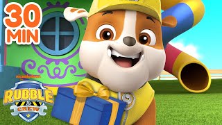 PAW Patrol Parade Day Rescues! 🎈 w\/ Rubble, Marshall \& Skye | 30 Minute Compilation | Rubble \& Crew