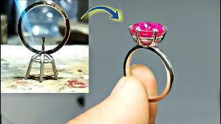 homemade engagement ring - how i'ts Made - handmade ring