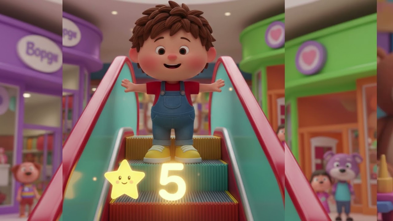 Magic Escalator Adventure! Learn to Count Steps with Fun for Kids!