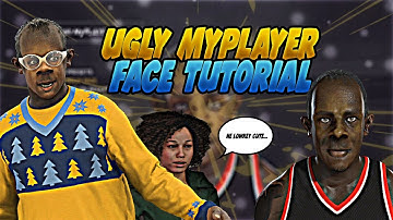 UGLY MyPLAYER FACE TUTORIAL 😷| HOW TO MAKE MyPLAYER FACE | NBA 2K17