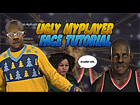 UGLY MyPLAYER FACE TUTORIAL 😷| HOW TO MAKE MyPLAYER FACE | NBA 2K17