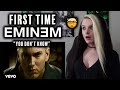 FIRST TIME listening to EMINEM - You Don