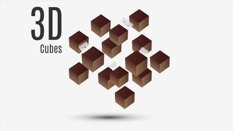3D cubes Prezi template
