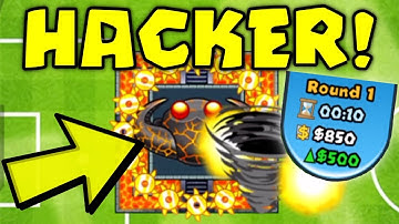 INTENSE BATTLE VS INFINITE MONEY HACKER :: ROUND 1 TEMPLE! - Bloons TD Battles