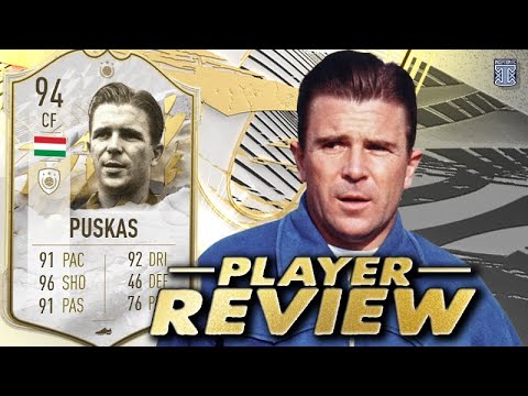 94 PRIME ICON PUSKAS PLAYER REVIEW - SBC PLAYER - FIFA 22 ULTIMATE TEAM