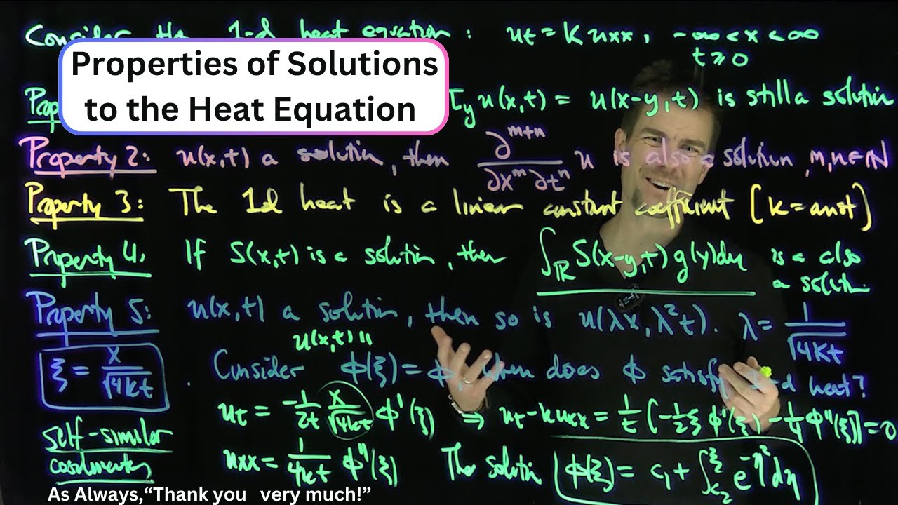 Invariant Properties of the 1d Heat Equation - YouTube
