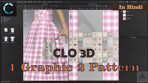 Mastering Applying One Graphic Across Two Different Patterns | CLO3D| Hindi | Class | Attireation