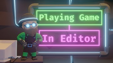 How can we play the game in my game engine editor?