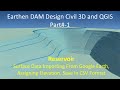 Civil 3D Earthen Dam Design: Part-1 | Importing Reservoir Surface Data &amp; Assigning Elevations