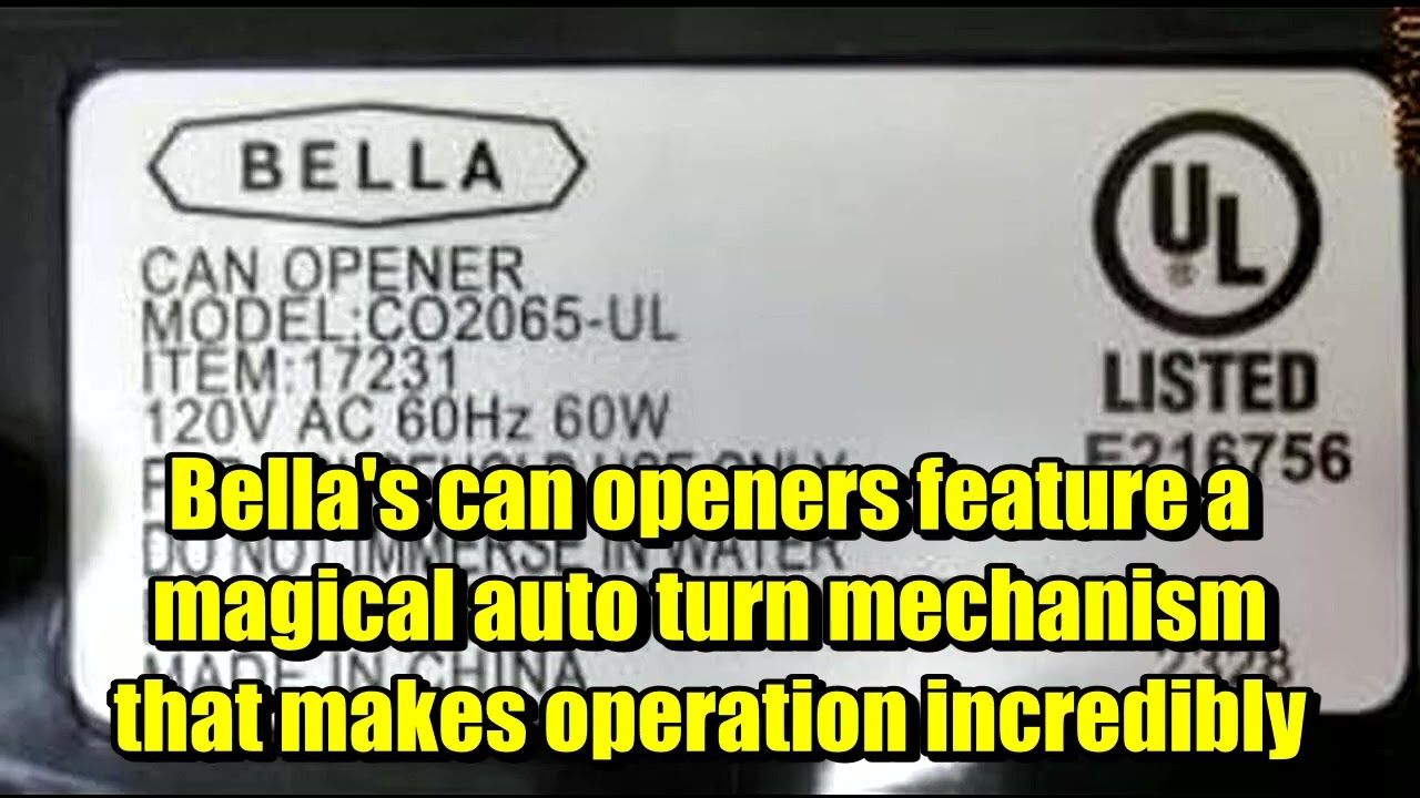 BELLA Electric Can Opener and Knife Sharpener Review: The LAST One You'll Ever Buy?