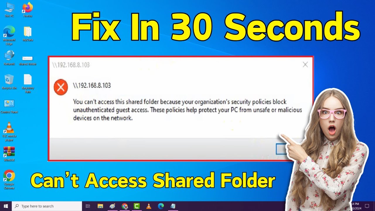 You Can't Access This Shared Folder Because Your Organization's
