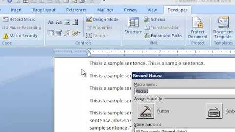 How to record a macro in Microsoft Word