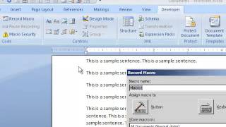 How to record a macro in Microsoft Word