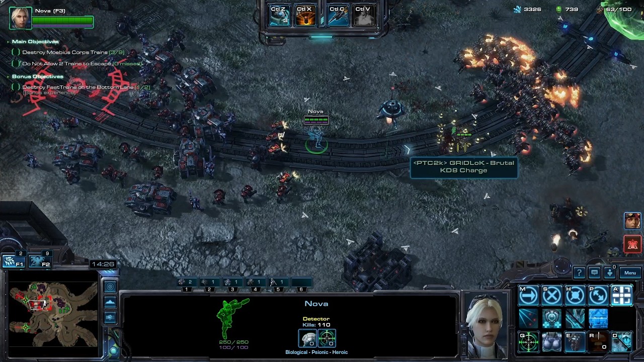 StarCraft 2 Co-op – Nova & Han & Horner Elite Strike Force | Oblivion Express Brutal