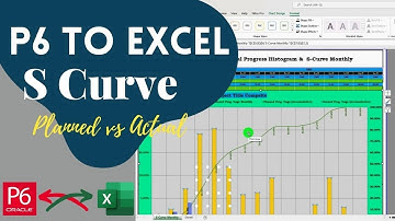 How to Create S Curve Planned vs Actual from Primavera P6 to Excel
