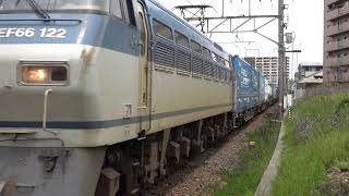 EF66牽引・1092レ、EF210とすれ違い