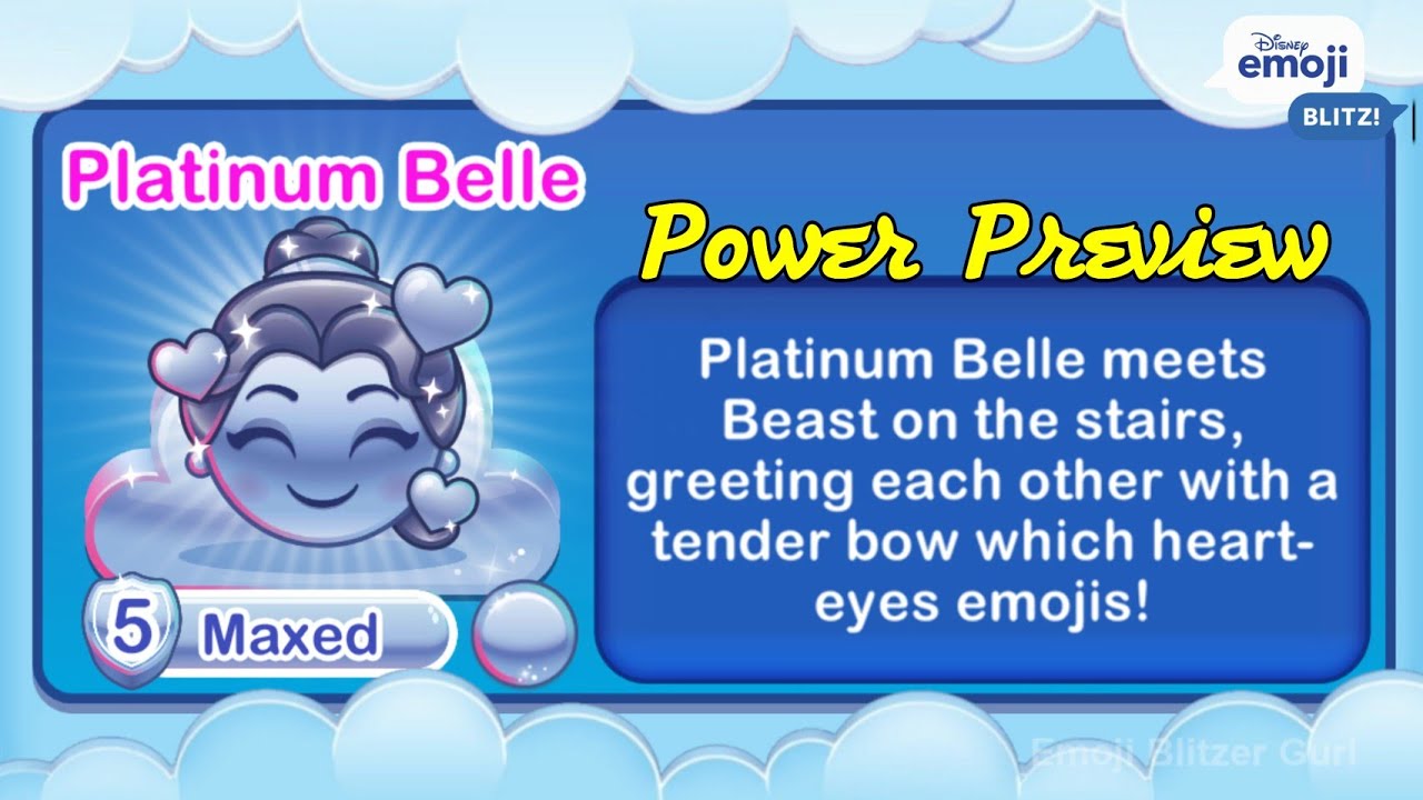 PLATINUM BELLE (L5) - Beauty and the Beast - Disney Emoji Blitz - V74