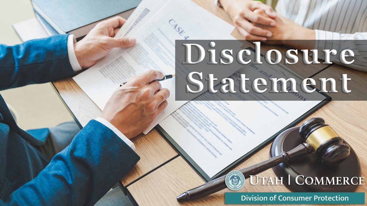 Video Recording Disclosure Statement Example Disclosure Statement - YouTube