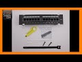 How to install a 12 Port Cat5e/Cat6 wall-mount Patch Panel